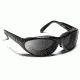 7 Eye 7eye Air Shield Sunglasses Diablo, Sharp View Clear PC Lens, Glossy Black Frame, L-XL , Men 170540