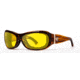 7Eye by Panoptix Briza Women's RX Ready Sunglasses, Sunset Tortoise Frame, SharpView Solar Yellow Lens, M-L, 310643