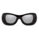 7Eye by Panoptix Womens AirShield Sedona Sunglasses, RX Ready, Black Pearl Frame, SharpView Clear Lens, M-L 325040
