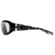 7Eye by Panoptix Womens AirShield Sedona Sunglasses, RX Ready, Black Pearl Frame, SharpView Clear Lens, M-L 325040