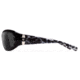 7Eye by Panoptix Womens AirShield Sedona Sunglasses, RX Ready, Black Pearl Frame, SharpView Gray Lens, M-L 325041