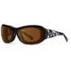 7Eye by Panoptix Womens AirShield Sedona Sunglasses, RX Ready, Black Pearl Frame, SharpView Copper Lens, M-L 325042