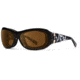 7Eye by Panoptix Womens AirShield Sedona Sunglasses, RX Ready, Black Pearl Frame, SharpView Polarized Copper Lens, M-L 325054