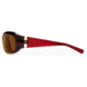 7Eye by Panoptix Womens AirShield Sedona Sunglasses, RX Ready, Ruby Fade Frame, SharpView Copper Lens, M-L 326442