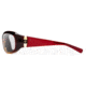 7Eye by Panoptix Womens AirShield Sedona Sunglasses, RX Ready, Ruby Fade Frame, SharpView Clear Lens, M-L 326440