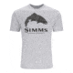 Simms Fishing Products Wood Trout Fill T-Shirts - Mens, Brown Heather, XL, 13437-900-50