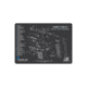 Cerus Gear SCHEMATIC HANDGUN MAT - CHARCOAL GRAY/CERUS BLUE, S&amp;W M&amp;P M2.0, 12 X 17 6EEBE51C, CERHMSWMP20SCHGRY