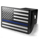 Old Southern Brass Thin Blue Line Police Flag Hitch Cover B0E7E32C, OSB-THC-TBL