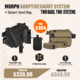 945 Industries Morph Adaptive Carry System + Desert Sand Bag, BNL-MORPH-BL-MAGH-QAPL-SND-SH-PDN-SND-POUCH-BLK