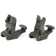 A.R.M.S., Inc. Picatinn Polymer Top Mounted Deployable Front and Rear Sight, Black, ARMS71LF-R
