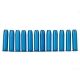 A-Zoom Revolver Snap Caps, .357 Mag, 12 Pack, Blue, 16319