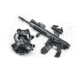 A3 Industries +10 Degree Picatinny Mini Modular Vertical Foregrip - 2in Grooved Grip