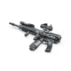 A3 Industries +10 Degree Picatinny Mini Modular Vertical Foregrip - 2in Grooved Grip
