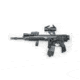 A3 Industries +10 Degree Picatinny Mini Modular Vertical Foregrip - 2in Grooved Grip