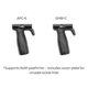 A3 Industries B&amp;T GHM-C&amp;APC-K Modular Aluminum Base 2in Grooved Vertical Front Grip