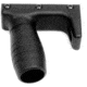 A3 Industries Modular Vertical Foregrips, 100 Degree, Picatinny, w/ Handstop, 2.00In Grooved Aluminum Grip, Polymer Base, Black, VFG-135