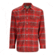 Simms Fishing Products Ms ColdWeather Shirt 3C2B3D47, Cutty Red Asym Ombre Plaid, M, 10777-2095-30