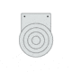 Infinite Defense Infinity 8 Inch Bullseye Target 30DD59C3, ID-BULLSE-8IN-SILO-1