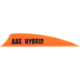 AAE Hybrid 1.85 Vanes, 100 Pack, Shield Cut, Orange, HY185FO100