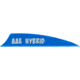AAE Hybrid 2.0 Shield Cut Vanes, Blue, 50 Pack, HY20BL50