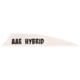 AAE Hybrid 2.0 Shield Cut Vanes, White, 50 Pack, HY20WH50