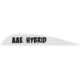 AAE Hybrid 23 Vanes, White, 50 Pack, HY23WH50