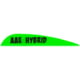 AAE Hybrid 23 Vanes, Bright Green, 50 Pack, HY23BG50