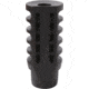 ABC RIFLE COMPANY AR-15 Flat Top Multi Chamber Muzzle Brake, 1/2x28, Phosphate, Black, MB15-PRO