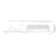ABC RIFLE COMPANY AR-15 Sleek Billet Stripped Upper Receiver, Cerakote, White, UP15-BILLET-STW