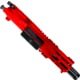 ABC RIFLE COMPANY AR .40 S&amp;W Billet Pistol 4in Barrel Custom M-LOK Handguard Complete Upper Receiver w/BCG And Charging Handle, Red, UA40B-MLHSTP4-RD