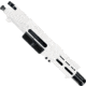 ABC RIFLE COMPANY AR .40 S&amp;W Billet Pistol 4in Barrel Custom M-LOK Handguard Complete Upper Receiver w/BCG And Charging Handle, White, UA40B-MLHSTP4-STW