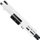 ABC RIFLE COMPANY AR .40 S&W Billet Pistol 4in Barrel Custom M-LOK Handguard Complete Upper Receiver w/BCG And Charging Handle, White, UA40B-MLHSTP4-STW