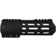 ABC RIFLE COMPANY Custom Hybrid Top Cut D-Front AR-10/DPMS LR-308 M-LOK Handguard, 7in, Black, HG10-CM-TCML7D-BLK