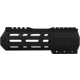 ABC RIFLE COMPANY Custom Hybrid Top Cut D-Front AR-10/DPMS LR-308 M-LOK Handguard, 7in, Black, HG10-CM-TCML7D-BLK