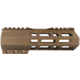 ABC RIFLE COMPANY Custom Hybrid Top Cut D-Front AR-10/DPMS LR-308 M-LOK Handguard, 7in, Bronze, HG10-CM-TCML7D-BB
