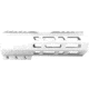 ABC RIFLE COMPANY Custom Hybrid Top Cut D-Front AR-10/DPMS LR-308 M-LOK Handguard, 7in, White, HG10-CM-TCML7D-STW