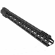 ABC RIFLE COMPANY Style Low Hybrid Cut D-Cut AR-10/DPMS LR-308 M-LOK Handguard Rail System, 18in, Black, HG10-CM-TCML18D