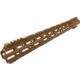 ABC RIFLE COMPANY Style Low Hybrid Cut D-Cut AR-10/DPMS LR-308 M-LOK Handguard Rail System, 18in, Bronze, HG10-CM-TCML18D-BRNZ