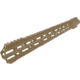 ABC RIFLE COMPANY Style Low Hybrid Cut D-Cut AR-10/DPMS LR-308 M-LOK Handguard Rail System, 18in, Magpul Flat Dark Earth, HG10-CM-TCML18D-FDE