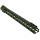 ABC RIFLE COMPANY Style Low Hybrid Cut D-Cut AR-10/DPMS LR-308 M-LOK Handguard Rail System, 18in, Olive Drab Green, HG10-CM-TCML18D-ODG