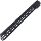 ABC RIFLE COMPANY Style Low Profile Full Picatinny Top Rail D-Cut AR-10/DPMS LR-308 M-LOK Handguard Rail System, 18in, Black, HG10-CM-TRML18D