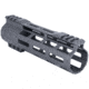 ABC RIFLE COMPANY Super Slim Free Float Hybrid Top Cut AR-15 M-LOK Handguard, 7in, Cerakote Sniper Grey, HG15-TC-ML7-SG