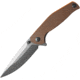 ABKT Tac Catalyst Linerlock Folding Knife, 3.5 stonewash finish D2 tool steel blade, Tan textured G10 handle, AB1026T