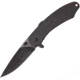 ABKT Tac Linerlock A/O Folding Knife, 2.75 black finish stainless blade, Black G10 handle, AB067B