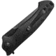 ABKT Tac Night Stalker Linerlock, 4.5in Closed, 3.5in Black Stonewash D2 Tool Steel Blade, Black G10 Handle, AB007B