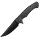 ABKT Tac Night Stalker Linerlock, 4.5in Closed, 3.5in Black Stonewash D2 Tool Steel Blade, Black G10 Handle, AB007B