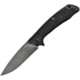 ABKT Tac Predator Linerlock Folding Knife, 4.75in Closed, 3.75in Black Stonewash D2 Tool Steel Drop Point, Black G10 Handle, Pocket Clip, AB026B