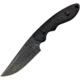 ABKT Tac Shadow Predator Fixed Blade, 7.5in Overall, 3.25in Black Stonewash D2 Tool Steel Clip Point Blade, Black G10 Handle, Black Kydex Belt Sheath, Black, AB0004B