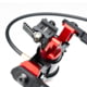 ACCU-TAC HYB-500 HYDRO Bipod w/Remote Vertical Adjustment, Picatinny, Black/Red, 5.13-12in, HYB-0500