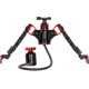 ACCU-TAC Hyba-500 Hydro Bipod, Arca Spec Qr, Cants, Remote Vert Adjust, Black/Red, Large, HYBA-0500